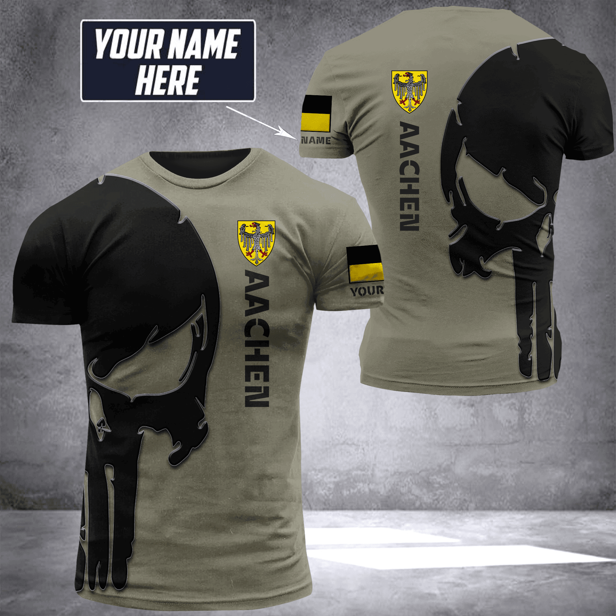 Aachen pun customize T-shirt