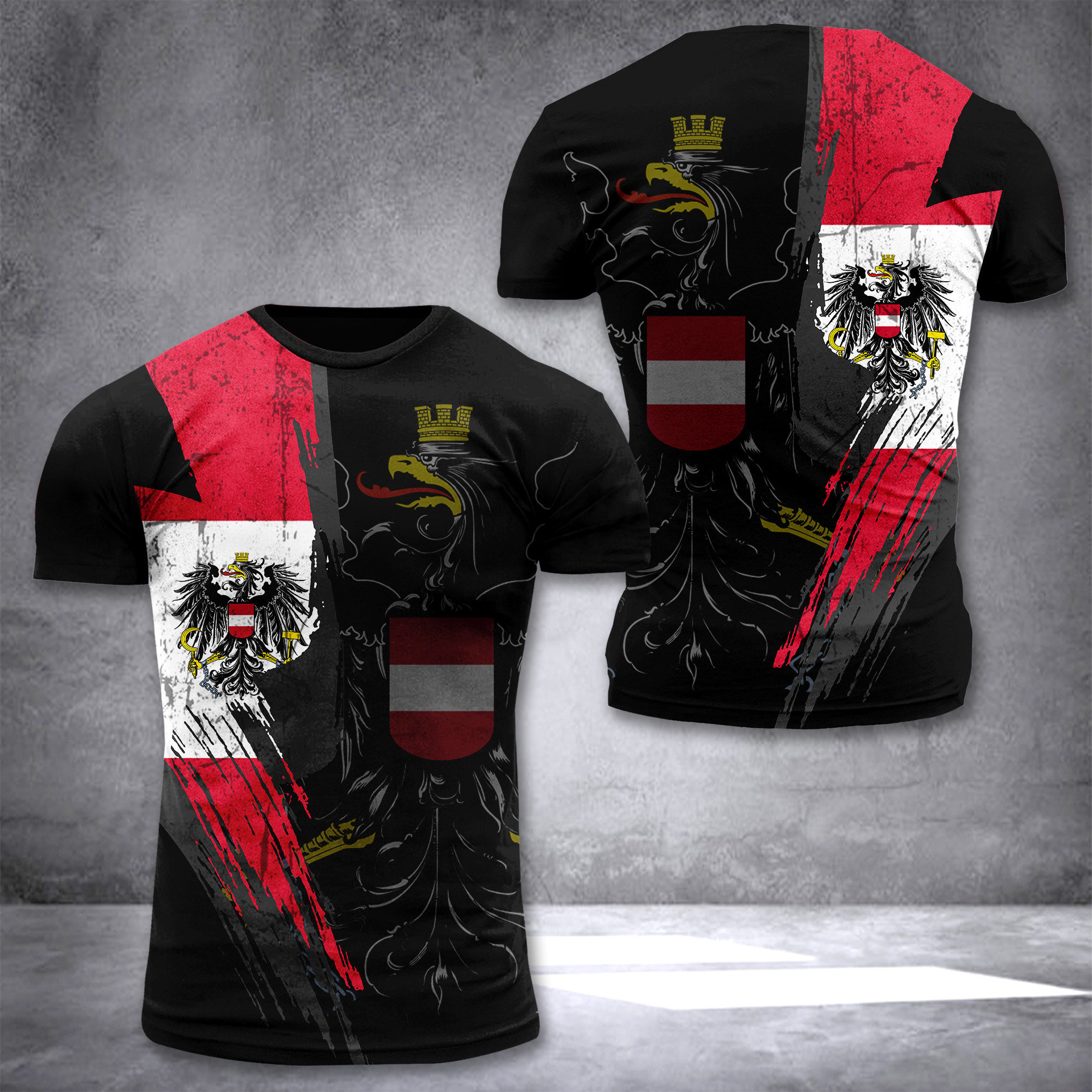 Austria flag T-shirt 2509