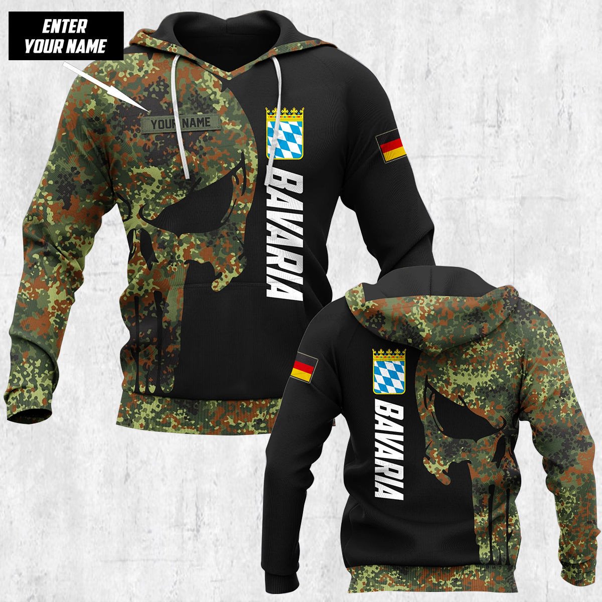 BAVARIA HOODIE Customize hoodie 3d printed