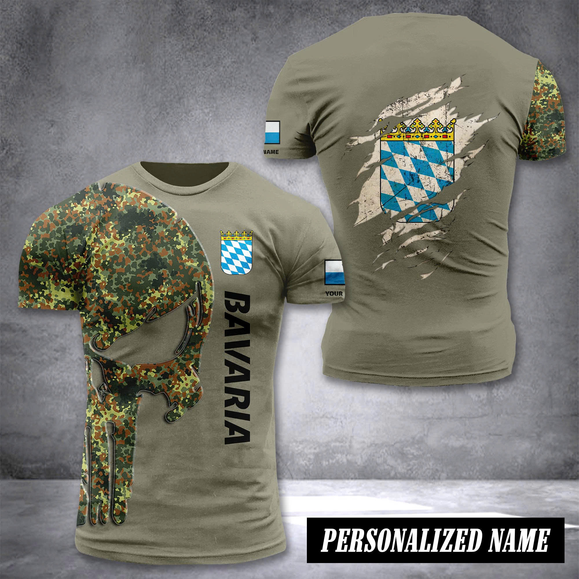 Bavaria pun customize T-shirt green