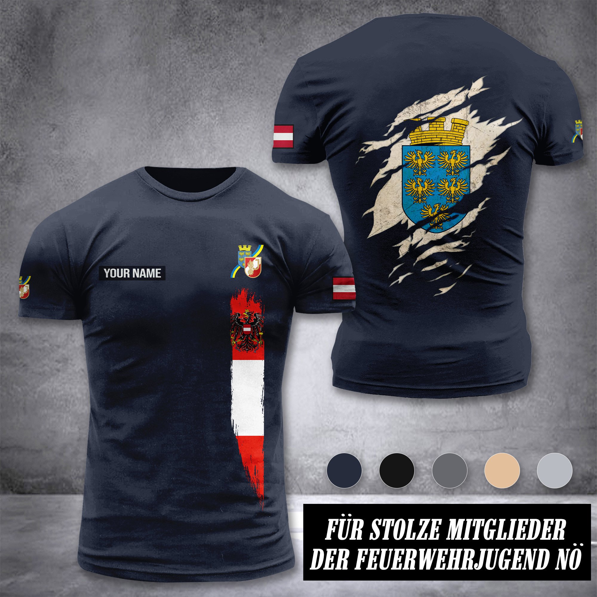 Feuerwehrjugend NÖ customize T-shirt back