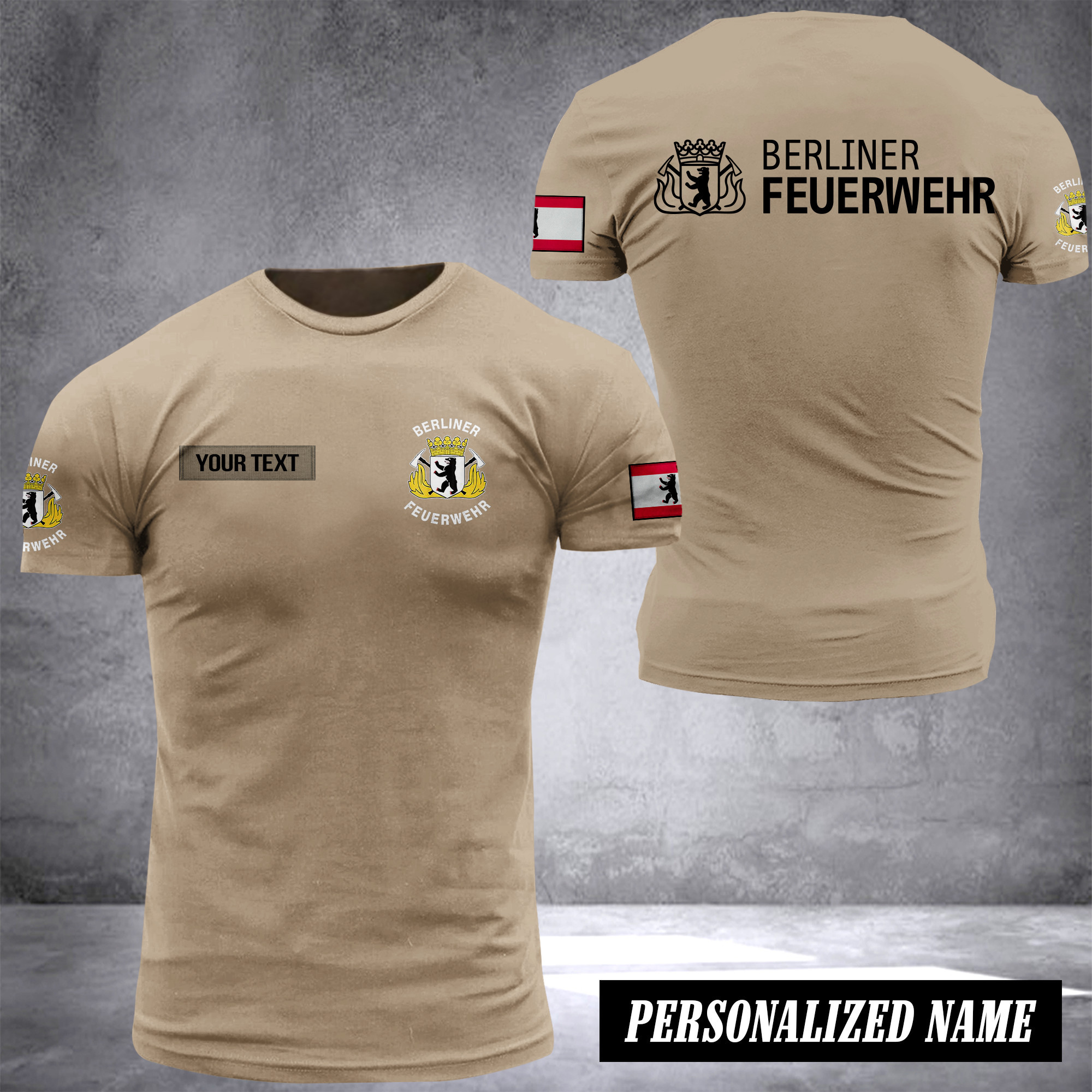 Firefighter Berlin customize T-shirt 2452