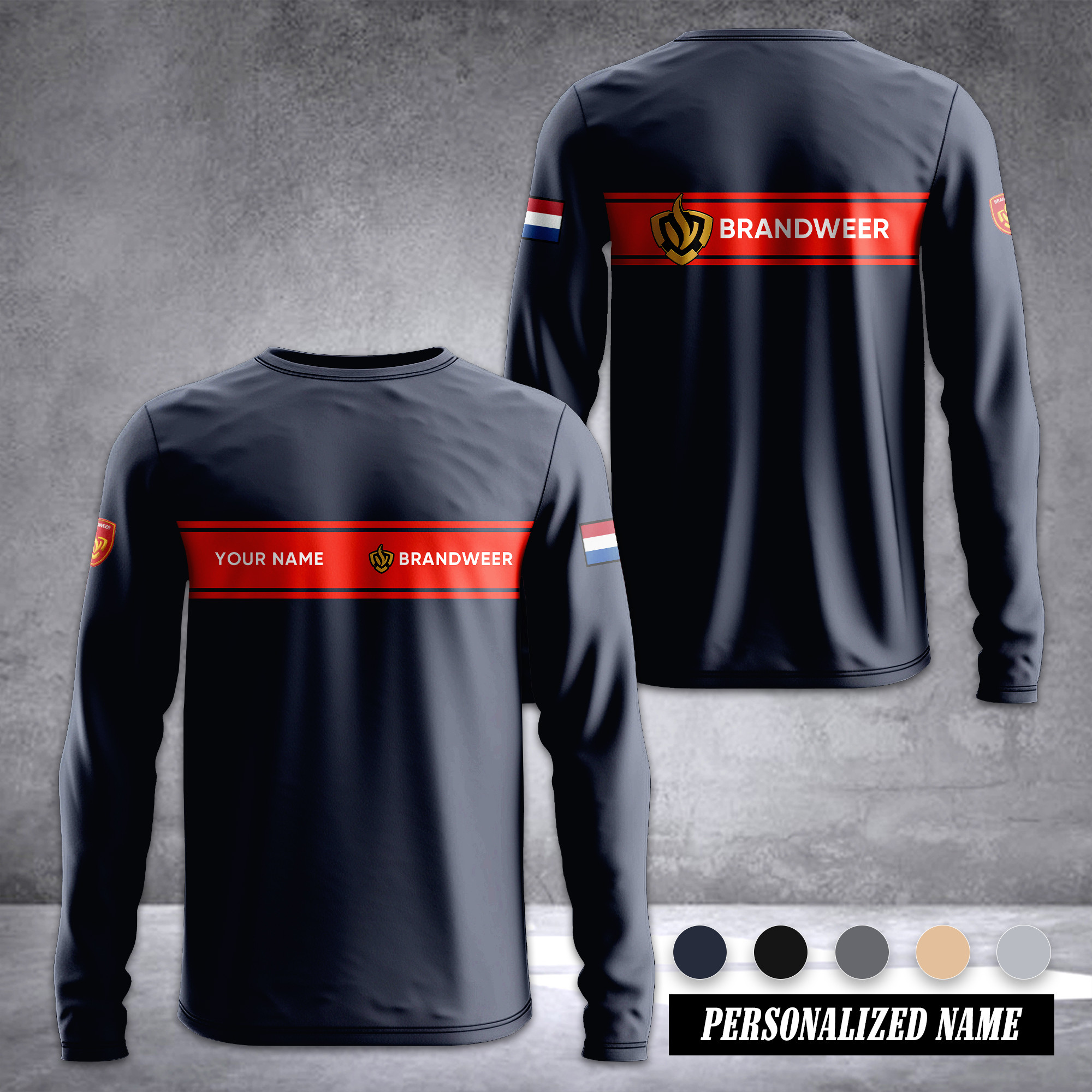 Firefighter Netherlands Sleeve T-shirt 245