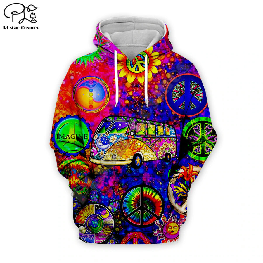 HIPPIE HOODIE 3D PRINTED-HP8