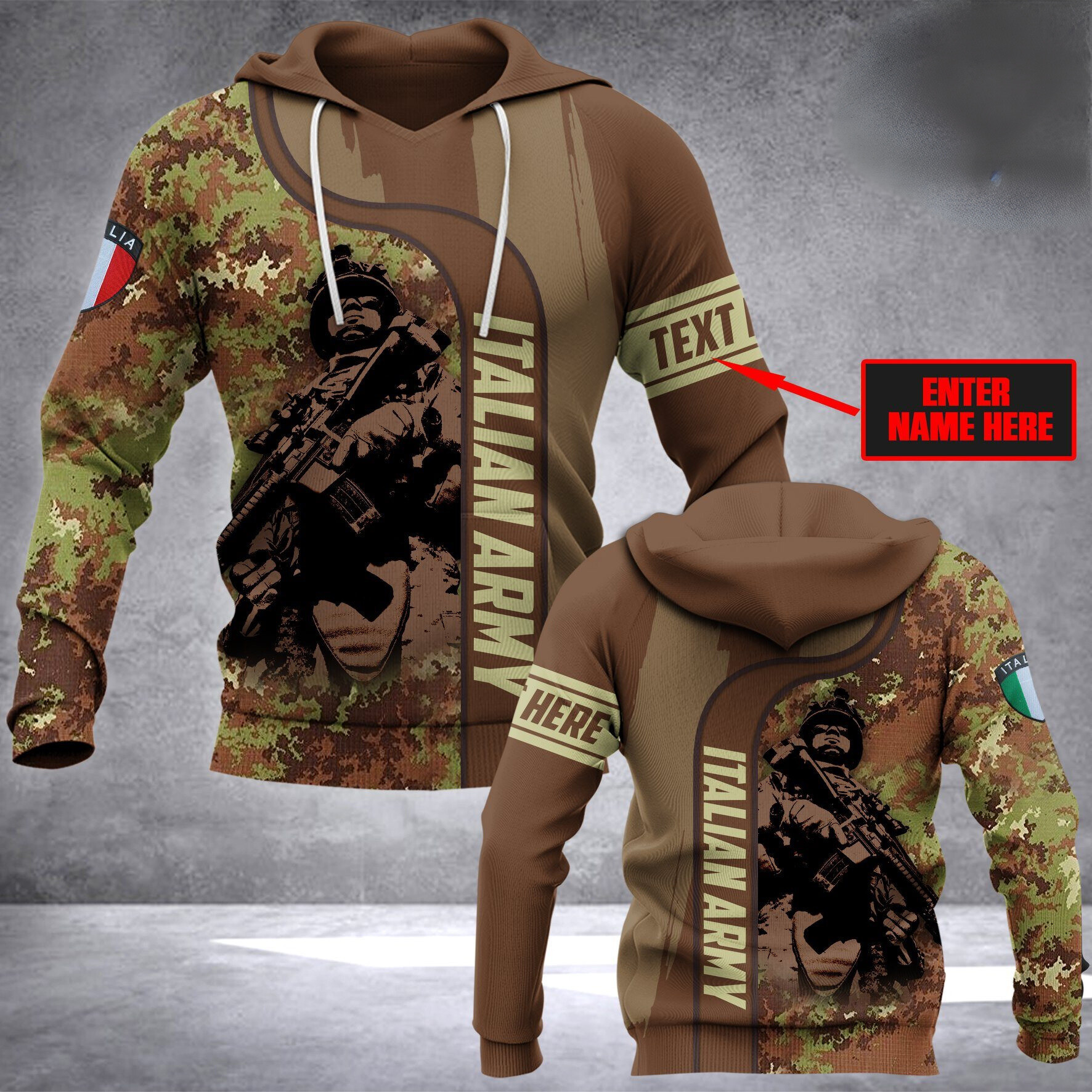 itay soldier HOODIE Customize hoodie 3d printed