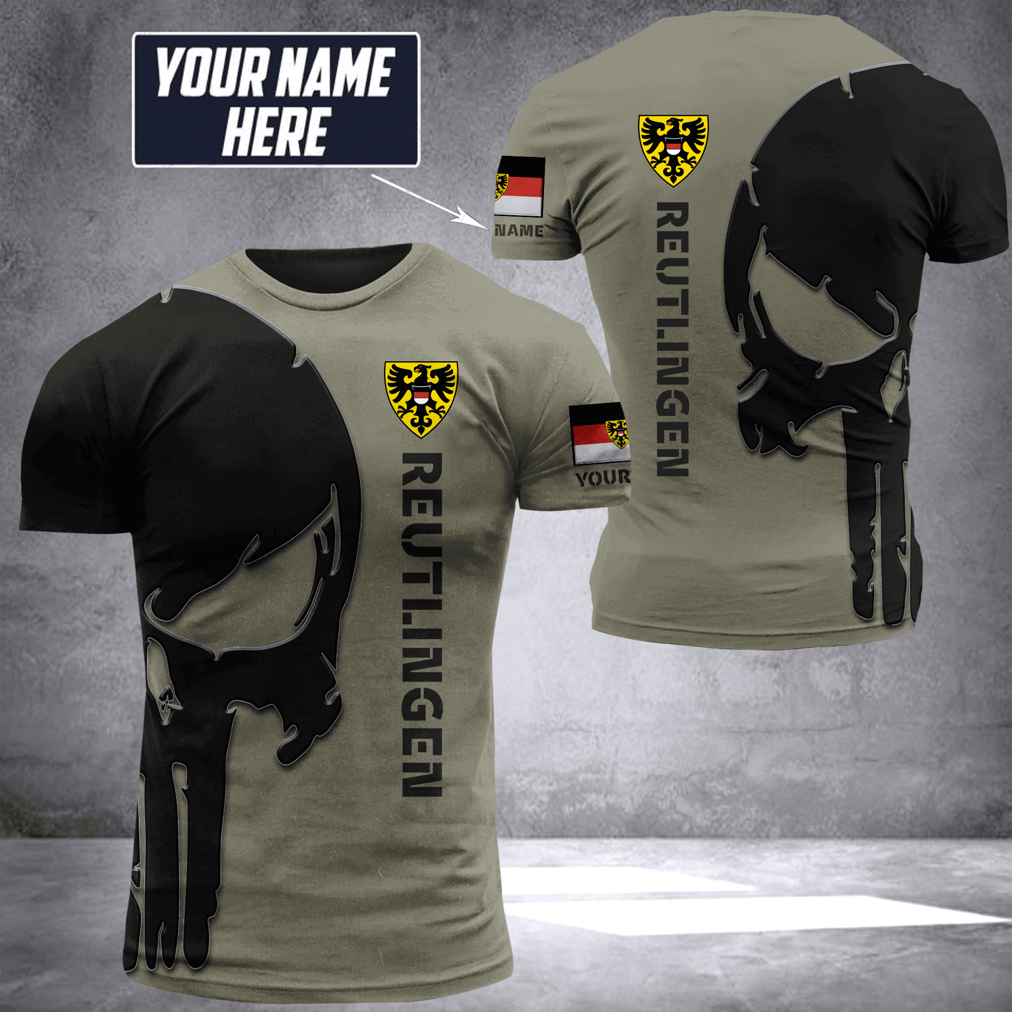 Reutlingen pun customize T-shirt