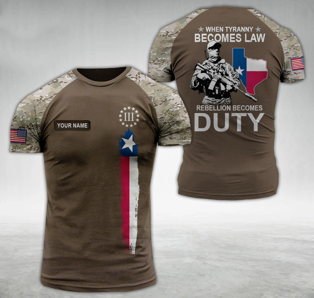 Texas 3per customize T-shirt