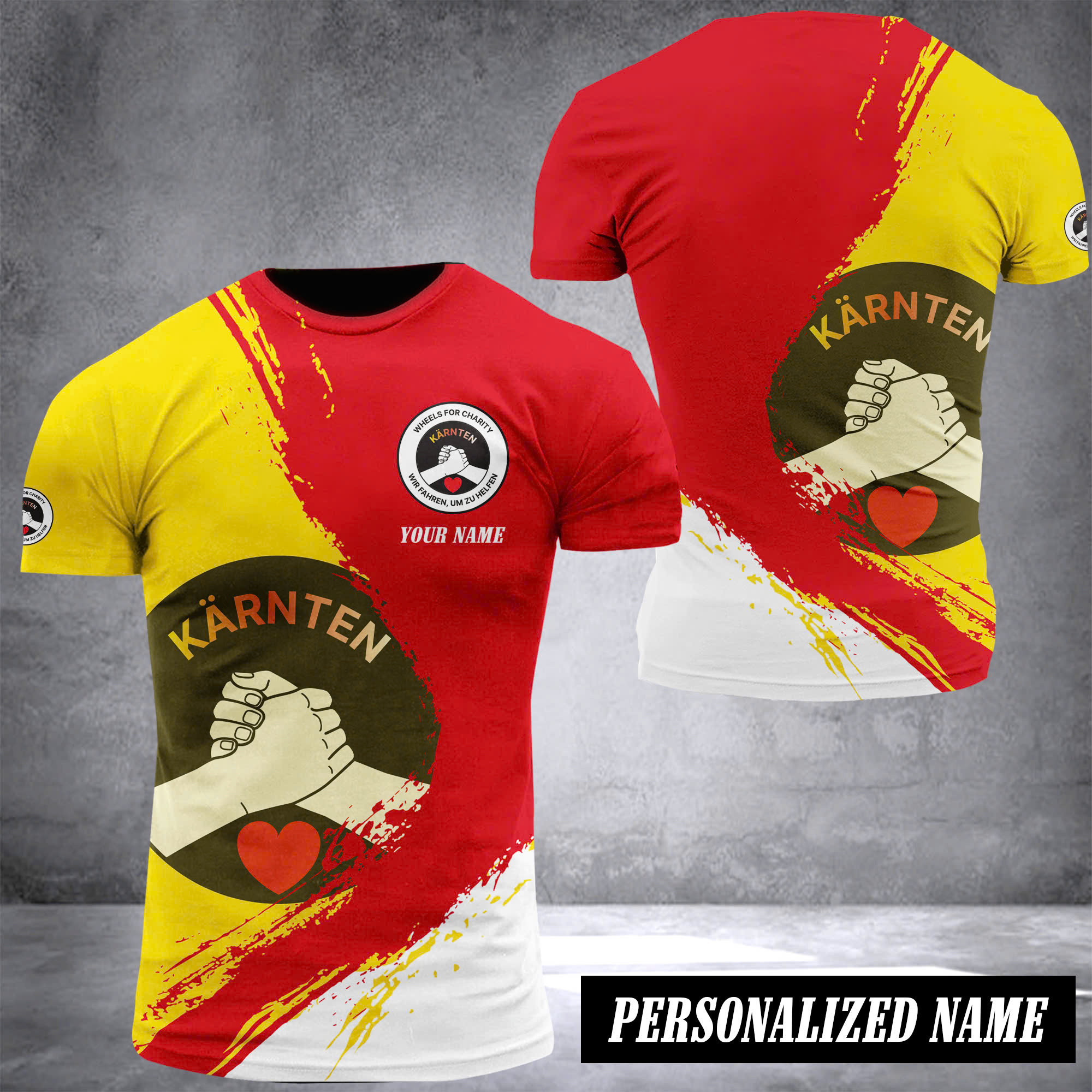 Wheels for charity customize T-shirt 0211