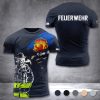 Firefighter Darmstadt Germany customize T-shirt 3d 297