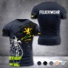 Firefighter Heidelberg Germany customize T-shirt 3d 297
