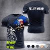 Firefighter Oberhausen Germany customize T-shirt 3d 297